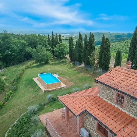 别墅 Vineyard's With Pool, Ac, Wifi - Siena Scrofiano
